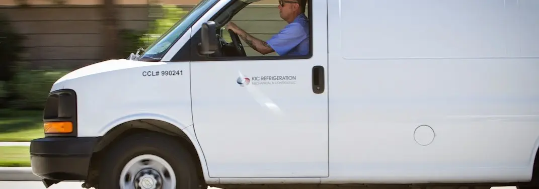 KIC Refrigeration service vehicle serving Morgan Hill area