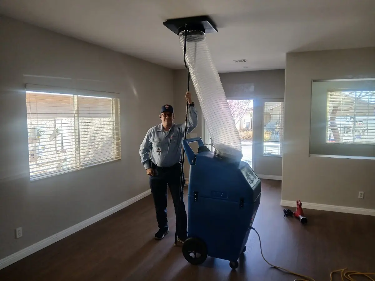 Professional Dryer Vent Cleaning work inside a Morgan Hill home